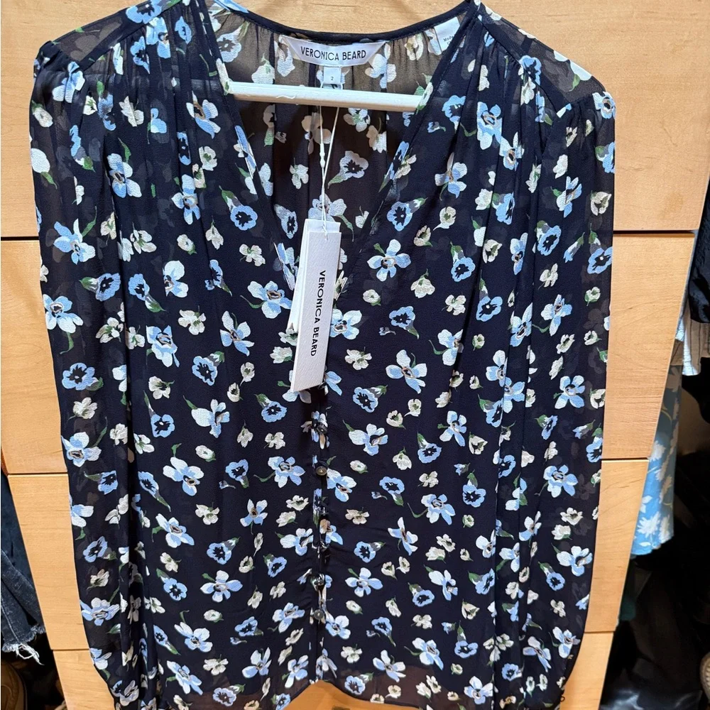 Veronica Beard - Alec Floral Blouse - Picture 4 of 10